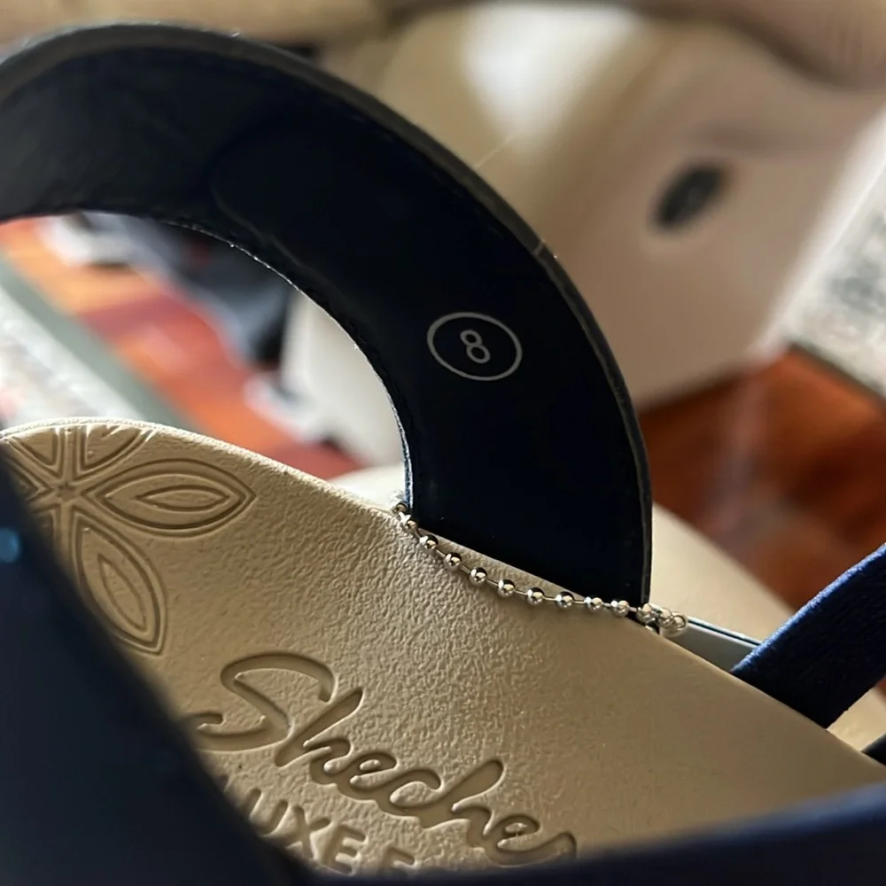 NWT Skechers Navy Blue Strappy Sandals - Picture 9 of 9